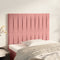 vidaXL - Hoofdborden - 2 - st - 90x5x78/88 - cm - fluweel - roze