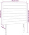 vidaXL - Hoofdborden - 2 - st - 90x5x78/88 - cm - fluweel - roze