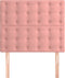 vidaXL - Hoofdborden - 2 - st - 90x5x78/88 - cm - fluweel - roze