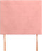 vidaXL - Hoofdborden - 2 - st - 90x5x78/88 - cm - fluweel - roze