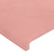 vidaXL - Hoofdborden - 2 - st - 90x5x78/88 - cm - fluweel - roze