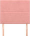 vidaXL - Hoofdborden - 2 - st - 90x5x78/88 - cm - fluweel - roze