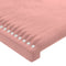 vidaXL - Hoofdborden - 2 - st - 90x5x78/88 - cm - fluweel - roze