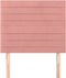 vidaXL - Hoofdborden - 2 - st - 90x5x78/88 - cm - fluweel - roze