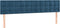 vidaXL - Hoofdborden - 2 - st - 90x5x78/88 - cm - fluweel - donkerblauw