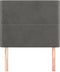 vidaXL - Hoofdborden - 2 - st - 90x5x78/88 - cm - fluweel - donkergroen