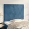 vidaXL - Hoofdborden - 2 - st - 90x5x78/88 - cm - fluweel - donkerblauw