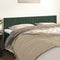 vidaXL - Hoofdborden - 2 - st - 90x5x78/88 - cm - fluweel - donkergroen