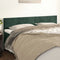 vidaXL - Hoofdborden - 2 - st - 90x5x78/88 - cm - fluweel - donkergroen