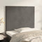 vidaXL - Hoofdborden - 2 - st - 90x5x78/88 - cm - fluweel - donkergrijs