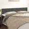 vidaXL - Hoofdborden - 2 - st - 90x5x78/88 - cm - fluweel - donkergrijs
