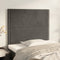 vidaXL - Hoofdborden - 2 - st - 90x5x78/88 - cm - fluweel - donkergrijs