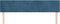 vidaXL - Hoofdborden - 2 - st - 90x5x78/88 - cm - fluweel - donkerblauw
