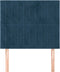 vidaXL - Hoofdborden - 2 - st - 90x5x78/88 - cm - fluweel - donkerblauw