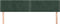 vidaXL - Hoofdborden - 2 - st - 90x5x78/88 - cm - fluweel - donkergroen