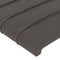 vidaXL - Hoofdborden - 2 - st - 90x5x78/88 - cm - fluweel - donkergrijs