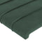 vidaXL - Hoofdborden - 2 - st - 90x5x78/88 - cm - fluweel - donkergroen