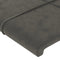 vidaXL - Hoofdborden - 2 - st - 90x5x78/88 - cm - fluweel - donkergrijs