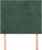vidaXL - Hoofdborden - 2 - st - 90x5x78/88 - cm - fluweel - donkergroen