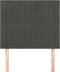vidaXL - Hoofdborden - 2 - st - 90x5x78/88 - cm - fluweel - donkergrijs