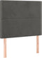 vidaXL - Hoofdborden - 2 - st - 90x5x78/88 - cm - fluweel - donkergroen