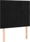 vidaXL - Hoofdborden - 2 - st - 90x5x78/88 - cm - fluweel - zwart