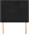 vidaXL - Hoofdborden - 2 - st - 90x5x78/88 - cm - fluweel - zwart