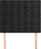 vidaXL - Hoofdborden - 2 - st - 90x5x78/88 - cm - fluweel - zwart