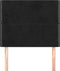 vidaXL - Hoofdborden - 2 - st - 90x5x78/88 - cm - fluweel - zwart