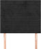 vidaXL - Hoofdborden - 2 - st - 90x5x78/88 - cm - fluweel - zwart