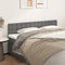 vidaXL - Hoofdborden - 2 - st - 90x5x78/88 - cm - kunstleer - grijs