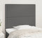 vidaXL - Hoofdborden - 2 - st - 90x5x78/88 - cm - kunstleer - grijs
