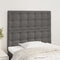vidaXL - Hoofdborden - 2 - st - 90x5x78/88 - cm - kunstleer - grijs