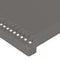 vidaXL - Hoofdborden - 2 - st - 90x5x78/88 - cm - kunstleer - grijs
