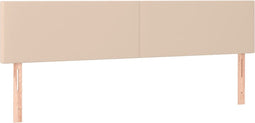 vidaXL - Hoofdborden - 2 - st - 90x5x78/88 - cm - kunstleer - cappuccinokleurig