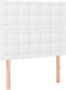 vidaXL - Hoofdborden - 2 - st - 90x5x78/88 - cm - kunstleer - wit