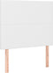 vidaXL - Hoofdborden - 2 - st - 90x5x78/88 - cm - kunstleer - wit
