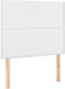 vidaXL - Hoofdborden - 2 - st - 90x5x78/88 - cm - kunstleer - wit