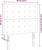 vidaXL - Hoofdborden - 2 - st - 90x5x78/88 - cm - kunstleer - wit