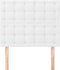 vidaXL - Hoofdborden - 2 - st - 90x5x78/88 - cm - kunstleer - wit