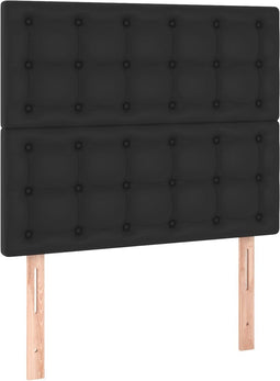 vidaXL - Hoofdborden - 2 - st - 90x5x78/88 - cm - kunstleer - zwart