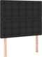vidaXL - Hoofdborden - 2 - st - 90x5x78/88 - cm - kunstleer - zwart