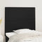 vidaXL - Hoofdborden - 2 - st - 90x5x78/88 - cm - kunstleer - zwart