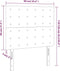 vidaXL - Hoofdborden - 2 - st - 90x5x78/88 - cm - kunstleer - zwart