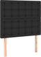 vidaXL - Hoofdborden - 2 - st - 90x5x78/88 - cm - kunstleer - zwart