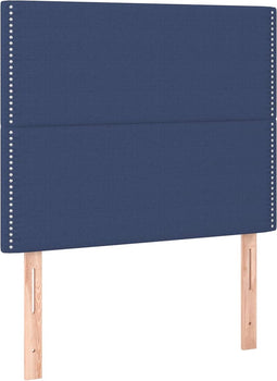 vidaXL - Hoofdborden - 2 - st - 90x5x78/88 - cm - stof - blauw