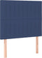 vidaXL - Hoofdborden - 2 - st - 90x5x78/88 - cm - stof - blauw
