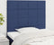 vidaXL - Hoofdborden - 2 - st - 90x5x78/88 - cm - stof - blauw