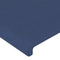 vidaXL - Hoofdborden - 2 - st - 90x5x78/88 - cm - stof - blauw