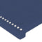 vidaXL - Hoofdborden - 2 - st - 90x5x78/88 - cm - stof - blauw